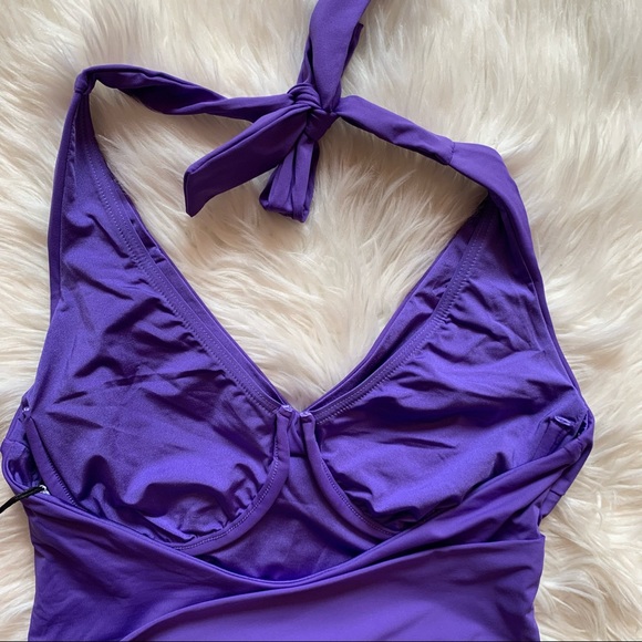 New ONIA Elena One-Piece Wrap Halterneck Swimsuit - Picture 11 of 13